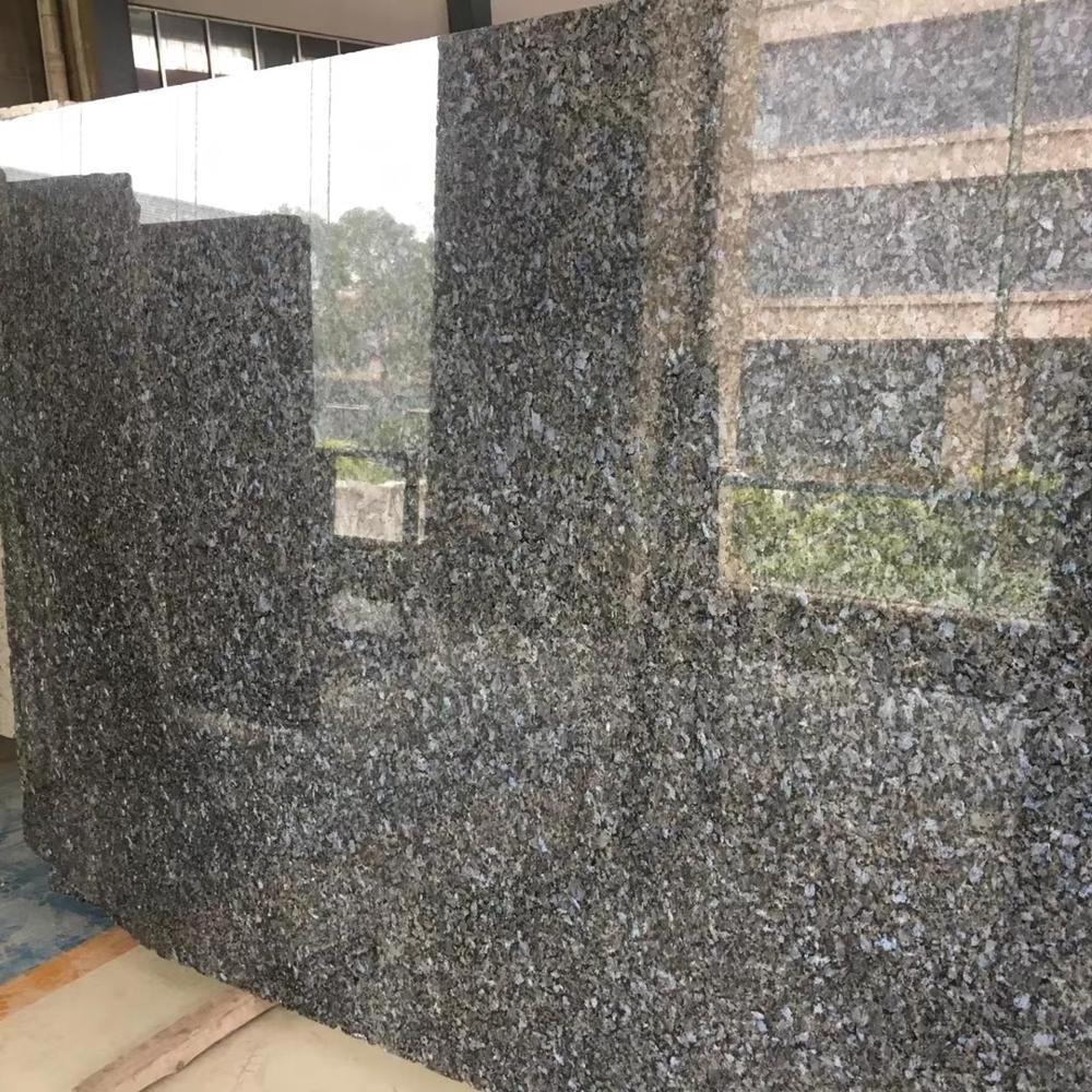 China wholesale kitchen composite polished surface luna pearl blue granite for countertop