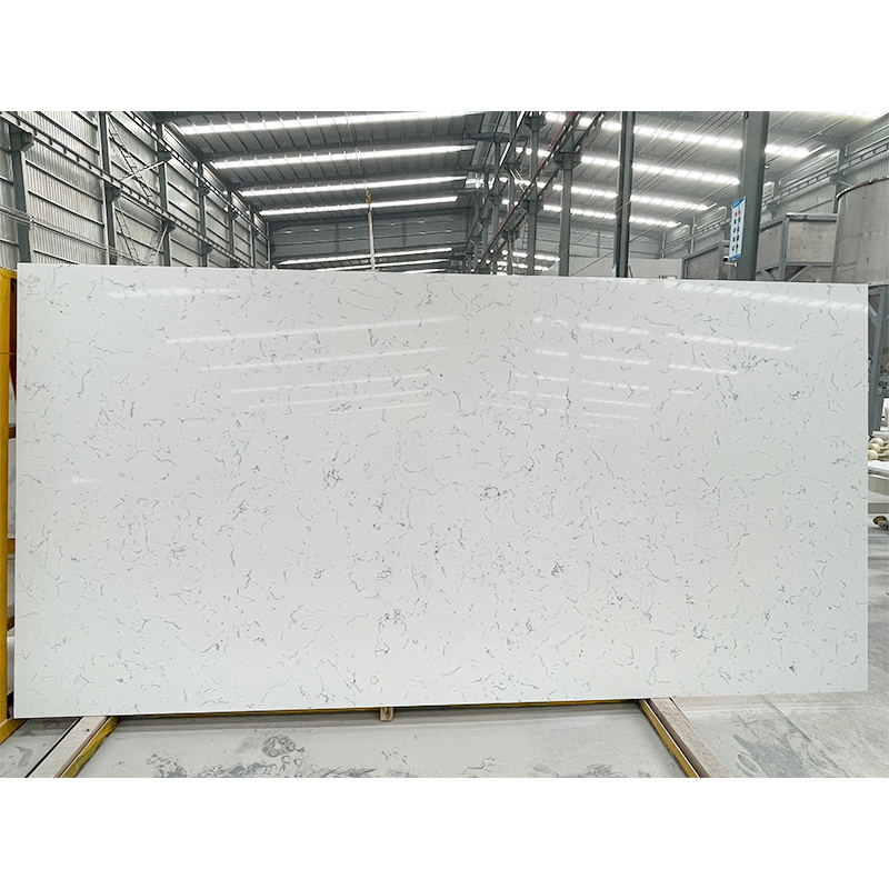 Carrara White Quartz for Kitchen New Modern Style Quartz Countertop Wholesale