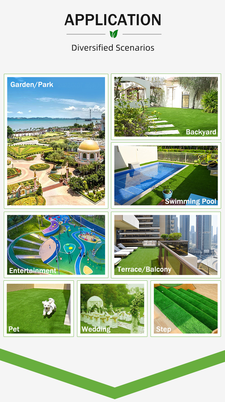 Grassartificial Artificial Grass Turf Cheap Garden Carpet Grass Landscaping Dense Artificial Grass