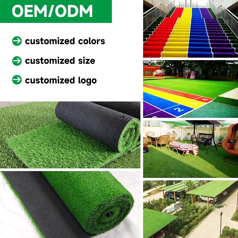 Landscaping 40mm natural outdoor artificial plant wall green grass carpet artificial grass for playgrounds