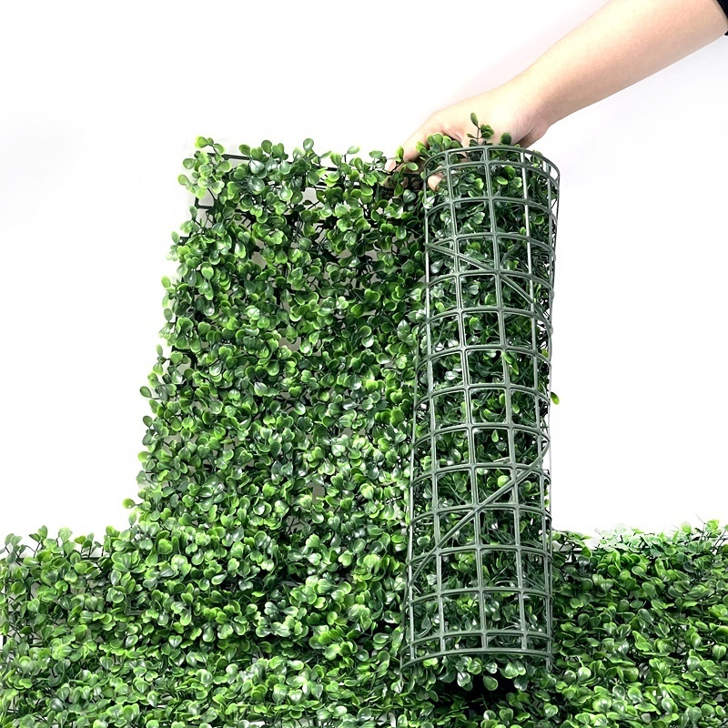 Wholesale 40*60cm Indoor and Outdoor PE Hedge Panels Artificial Grass WALL Fence Backdrop for Birthday Parties