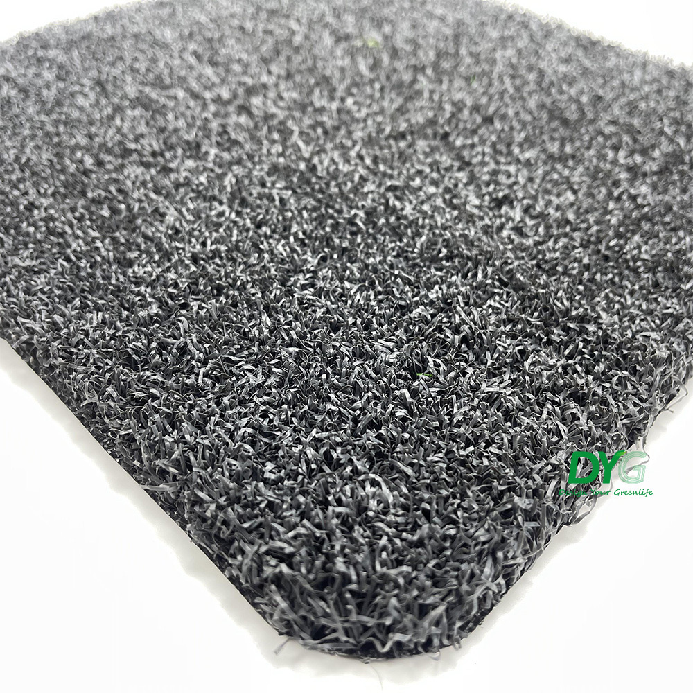 DYG Grass Factory 15-60mm Black grey color grass artificial high quality grass rug custom density synthet turf