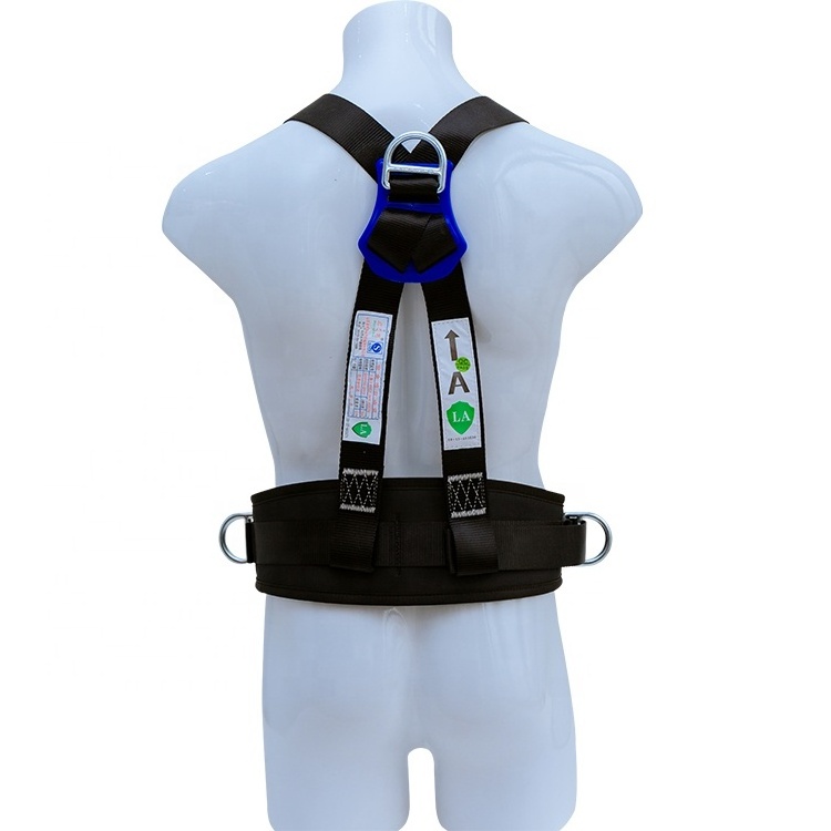 Fall arrest protection full body safety belt harness punch holes lowes climbing buckles safety harness