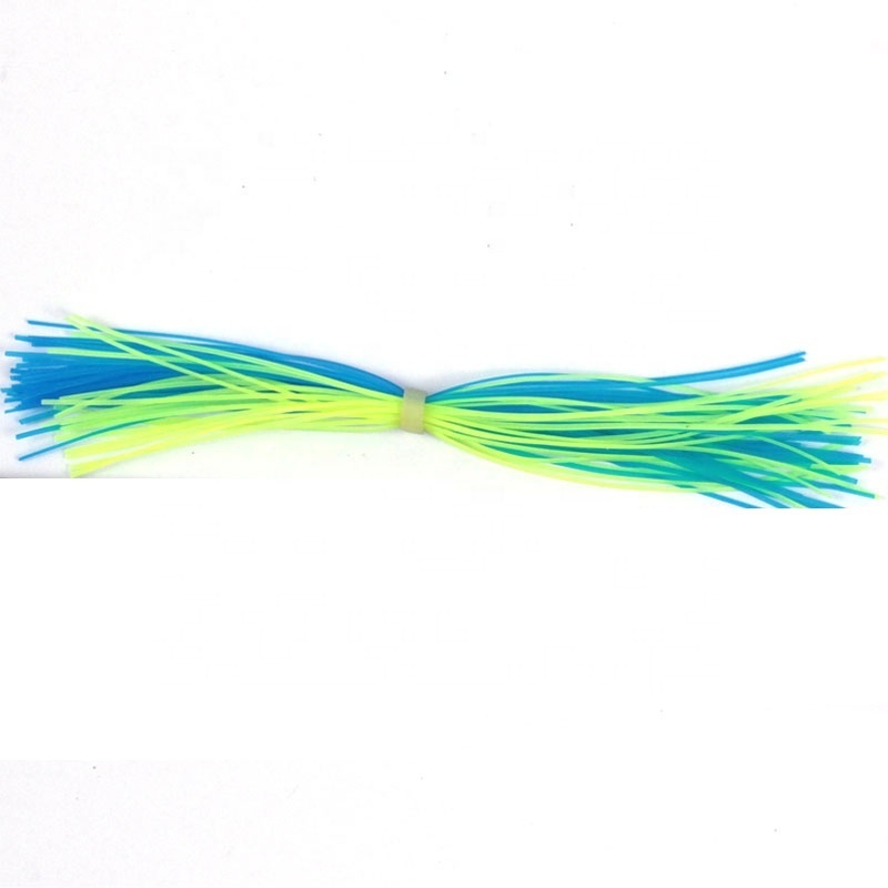 Colorful Silicone Spinnerbait Jig Skirt Fishing Soft Plastics Banded Silicone Skirts Silicone Wire High Top Fly Fishing Streamer