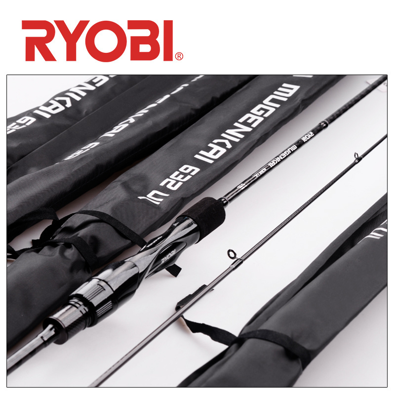 RYOBI MUGENKAI japan fishing rod 30T Carbon fishing rod and reel combo lightweight spinning fishing rod Fuji Guide for bass