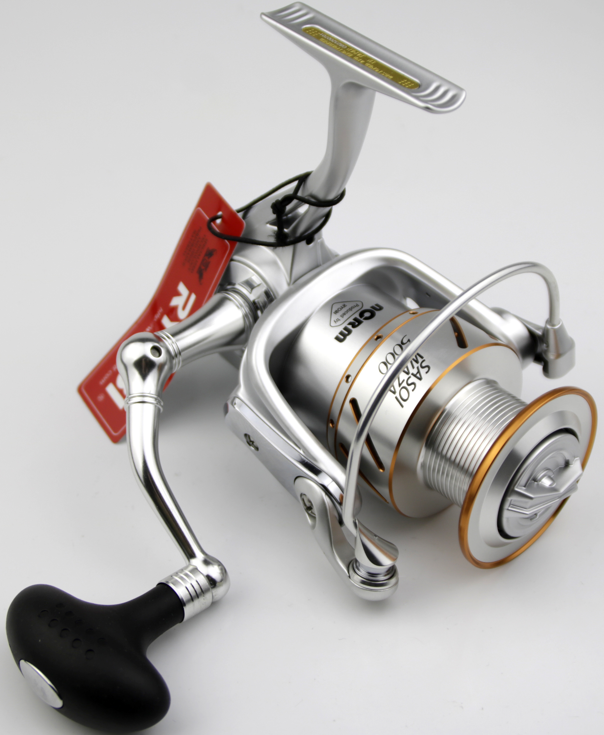 RYOBI SASOIWAZA Metal Spinning Reels  Light Weight 5000 6000 Fishing Reel 5+1BB Max Drag 7.5KG Gear ratio 5.0:1 High Speed Wheel