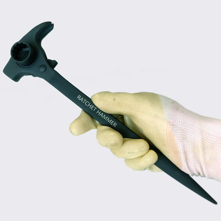 Drop Forged Claw Hammer With Ratchet Socket Wrench