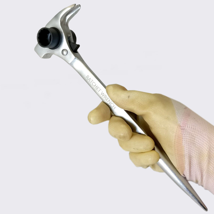 Drop Forged Claw Hammer With Ratchet Socket Wrench