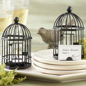 "Love Songs" Birdcage Tea Light/Place Card Holder