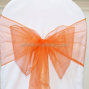 Wedding Hotel Banquet Chair Organza Sash