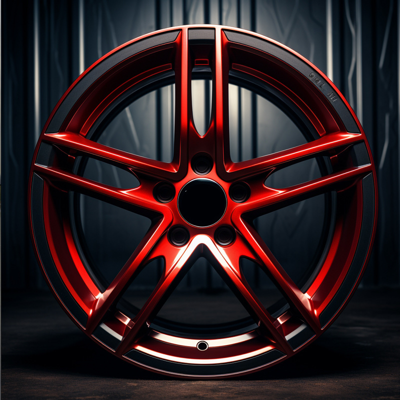 ABCW Universal 4x4 Aluminium Red Alloy Rims Wheels 5x112 5x114.3 5X130 5x120 Rims Whells Car