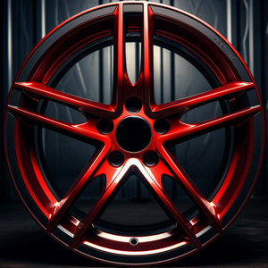 ABCW Universal 4x4 Aluminium Red Alloy Rims Wheels 5x112 5x114.3 5X130 5x120 Rims Whells Car