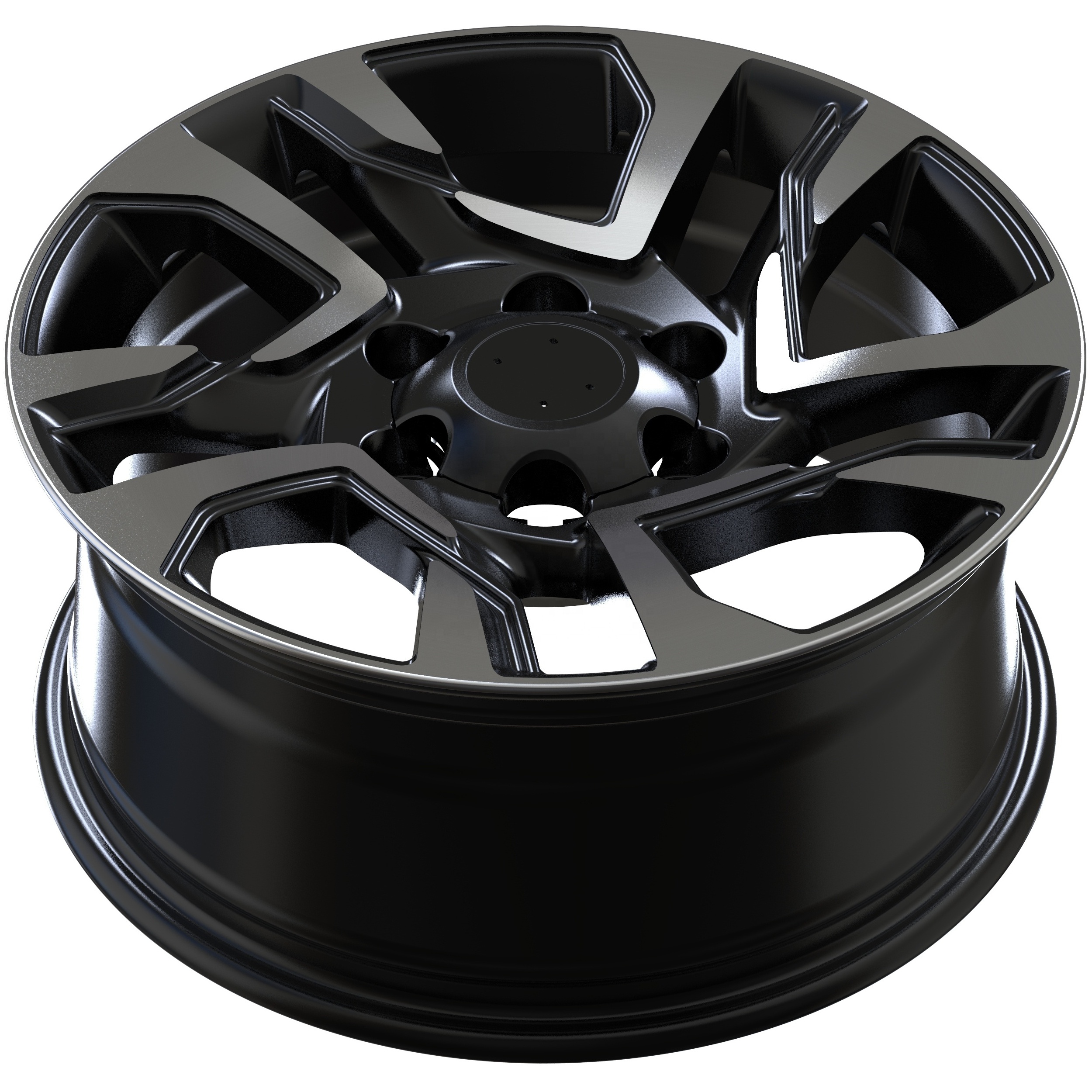 By-1704 Customizable color 17x7.5 Inch 6 Hole Aluminum Alloy Rim Auto 4x4 Wheel Hub