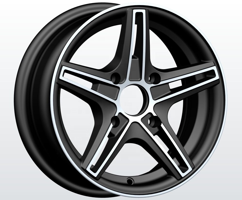 BY-1475 Popular Item 4 Hole 14 Inch Et 25 Pcd 100 Die Casting Alloy Wheels rims For Car