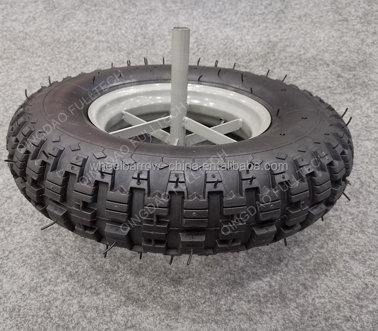 Heavy Duty pneumatic Tyre 4.00-8 6 Ply Off Road Knobbly Tread 400-8 Wheelbarrow Wheel Tire 4.00-8 400-8 4.00x8 400x8 Tyre