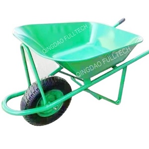 heavy duty Saudi Arabia wheelbarrow green welded handle using for construction welding site Arab wheelbarrow africa