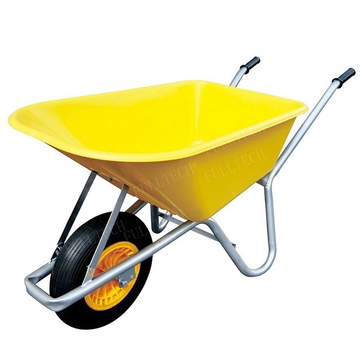 Heavy Duty TUFX 6 Cu. Ft Poly Tray 85 Litre Plastic Wheelbarrow Commercial Grade 150kg Hardened Polypropylene Plastic Bucket