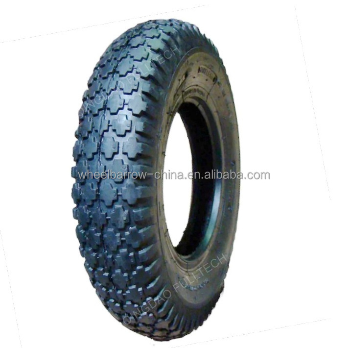 Wheelbarrow tire and inner tube Rid Lug Pattern 4.00-8, 4.80-8 wheelbarrow wheels, hand truck tire