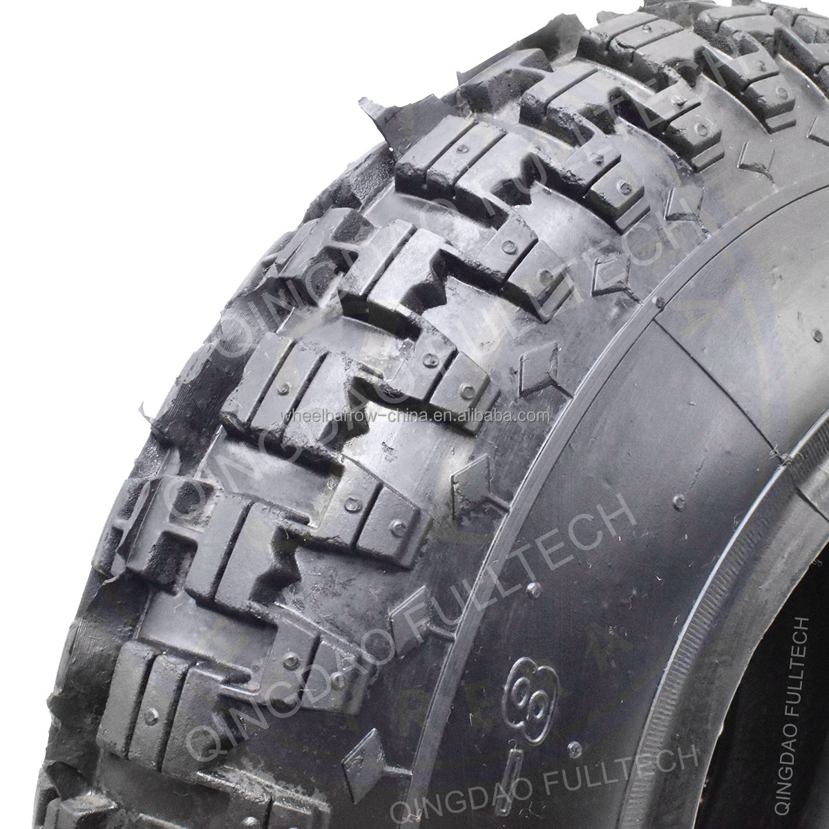 Heavy Duty pneumatic Tyre 4.00-8 6 Ply Off Road Knobbly Tread 400-8 Wheelbarrow Wheel Tire 4.00-8 400-8 4.00x8 400x8 Tyre