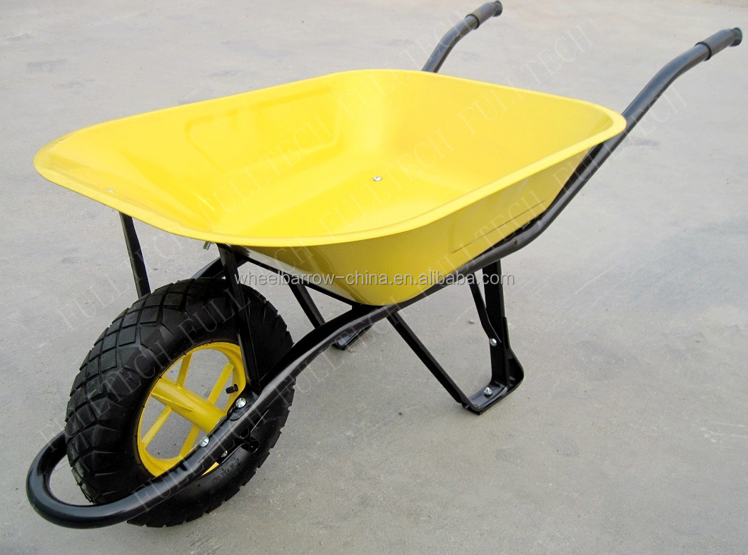 Heavy duty wholesale construction wheelbarrow WB6400 for Sudan Africa Market model CONCRETE cement wheelborrow