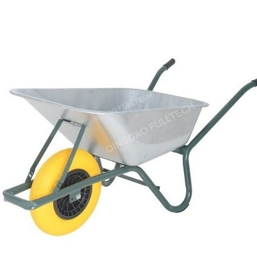 Heavy Duty TUFX 6 Cu. Ft Poly Tray 85 Litre Plastic Wheelbarrow Commercial Grade 150kg Hardened Polypropylene Plastic Bucket