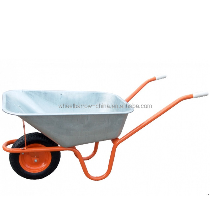 Construction plastic wheelbarrow 100L Limex wheelbarrow with Polyurethane tray Fort model galvanized wheelbarrow