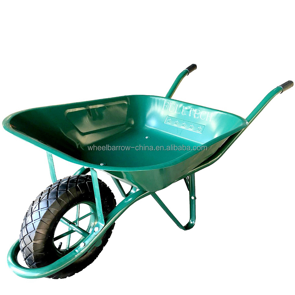 Heavy duty wholesale construction wheelbarrow WB6400 for Sudan Africa Market model CONCRETE cement wheelborrow