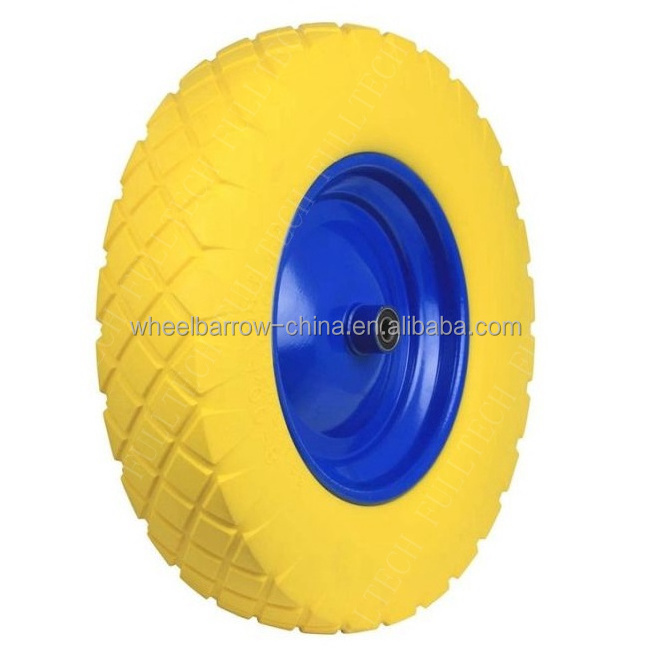 flat free PU foam tyre wheel Puncture Proof Solid No Flat Tire Replacement wheelbarrow Wheel 10 Inch 4.10 3.50-4 3.00-4