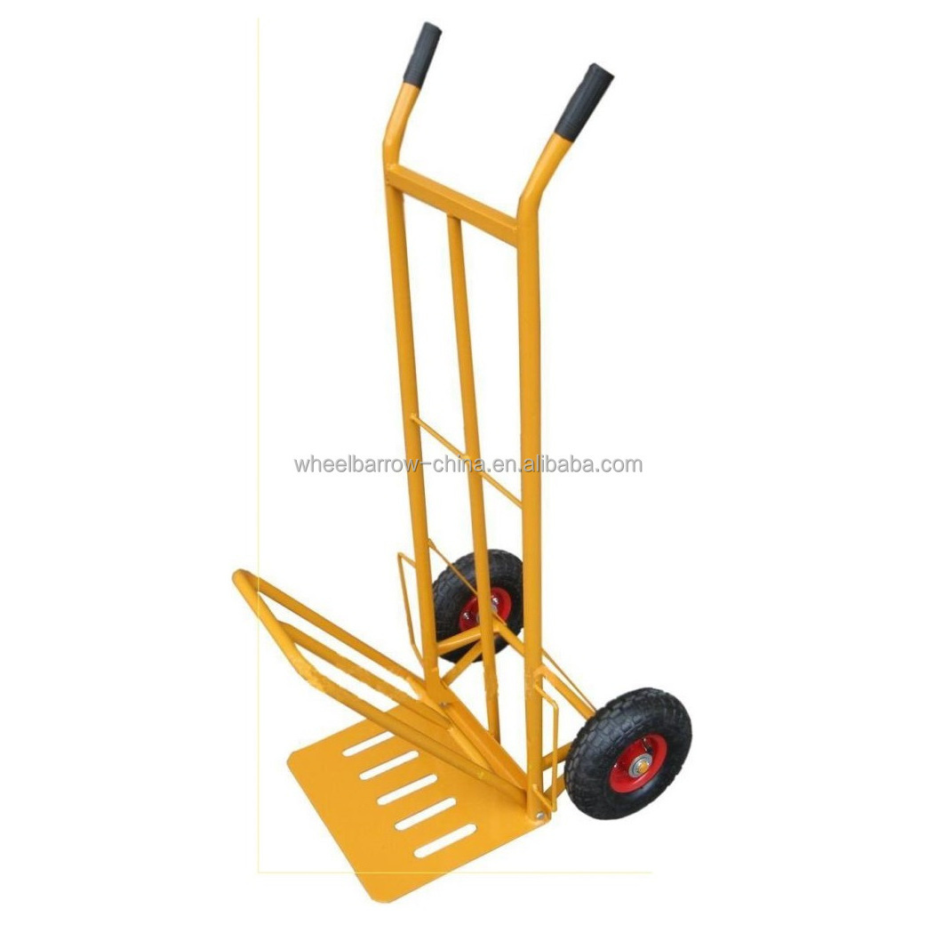 200kg Heavy Duty Folding Toe plate hand trolley cargo trolley Sack Truck Dolly Barrow Platform Solid wheel