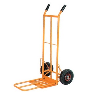 200kg Heavy Duty Folding Toe plate hand trolley cargo trolley Sack Truck Dolly Barrow Platform Solid wheel