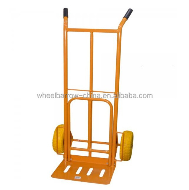 200kg Heavy Duty Folding Toe plate hand trolley cargo trolley Sack Truck Dolly Barrow Platform Solid wheel