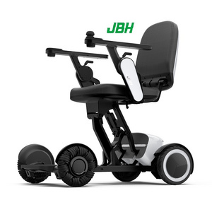 JBH New Foldable Extra Wide Four Wheel Chair Power Drive Motorized Electric Off Road Wheelchair For Outdoor