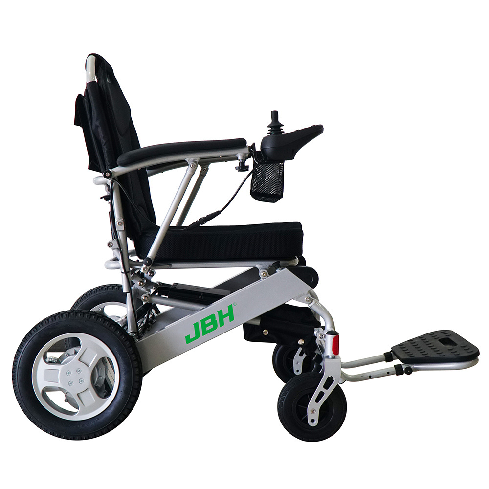 Detachable Rear Wheels Rehabilitation Therapy Handicapped Folding Power Wheelchair D26