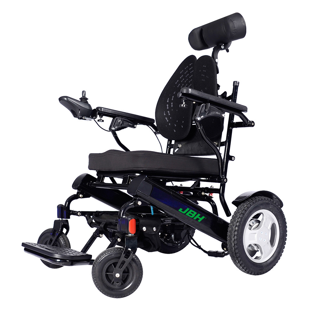 Safe JBH D10 2021 250W magnesium alloy light folding electric power wheelchair