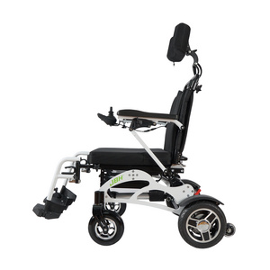 JBH D08 China Factory Supply Folding Motorized Power Electric Reclining Wheelchair For Disabled