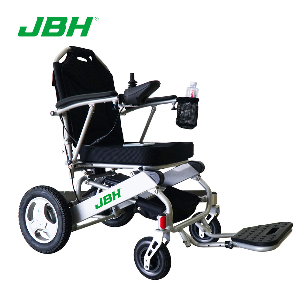 Lightweight Aluminium Power Folding 200kg Loading Electric Wheelchair for Elderly