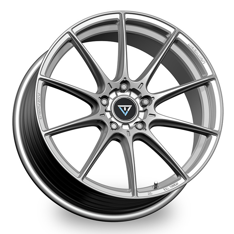 High-end 15 Inches Aluminum Car Wheels and Tires Hyper Black PCD 4X100 Flow Formed Alloy Wheel Rims