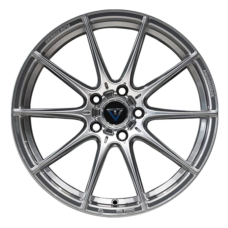 High-end 15 Inches Aluminum Car Wheels and Tires Hyper Black PCD 4X100 Flow Formed Alloy Wheel Rims