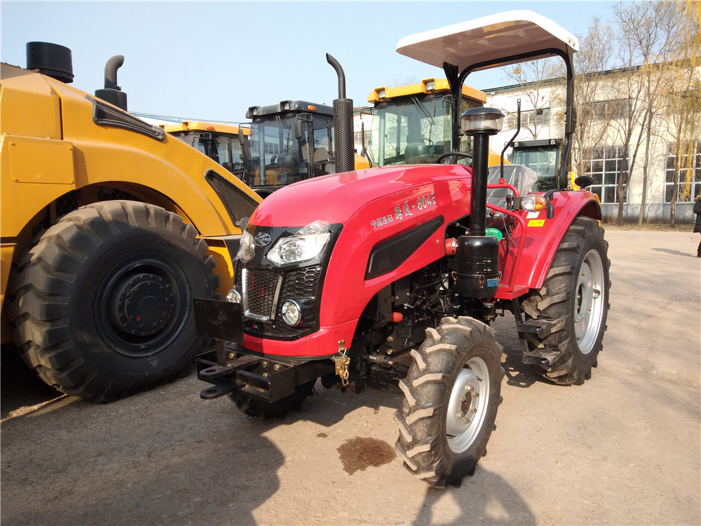 Farm Machine Lutong 80HP 4WD LT804E Wheel Tractor with disc plough