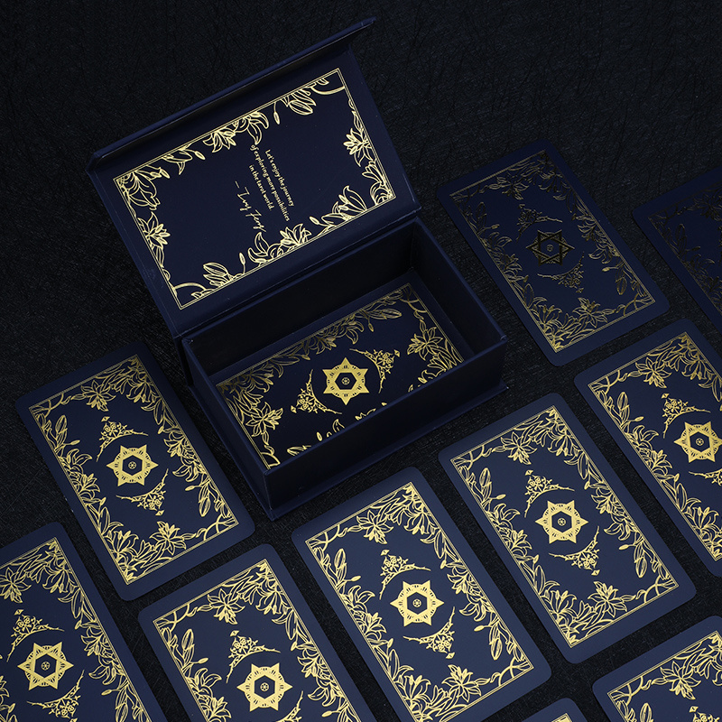 Custom Made Poker Type Gold Gilt Edges Personalized Tarot Playing Cards Deck