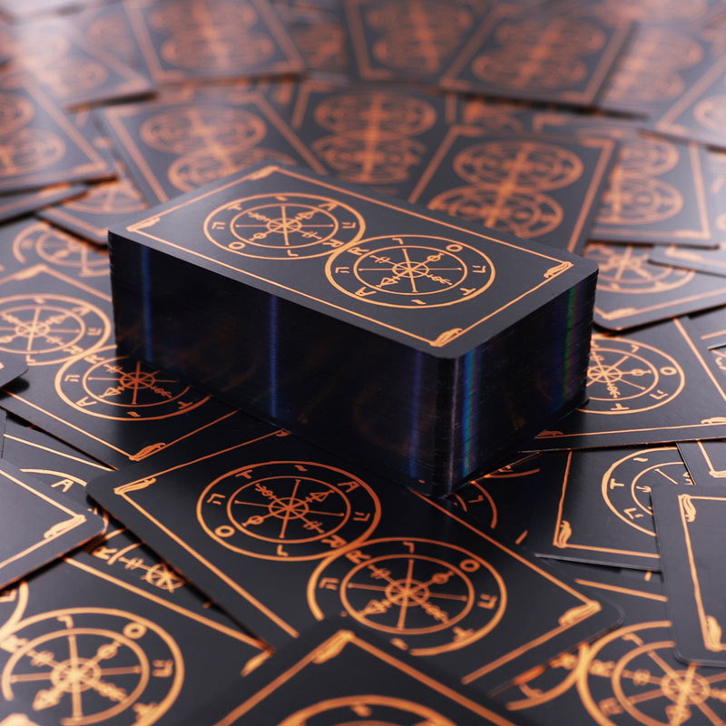 Original Tarot Deck With Black Holographic Foil Edges For Sale