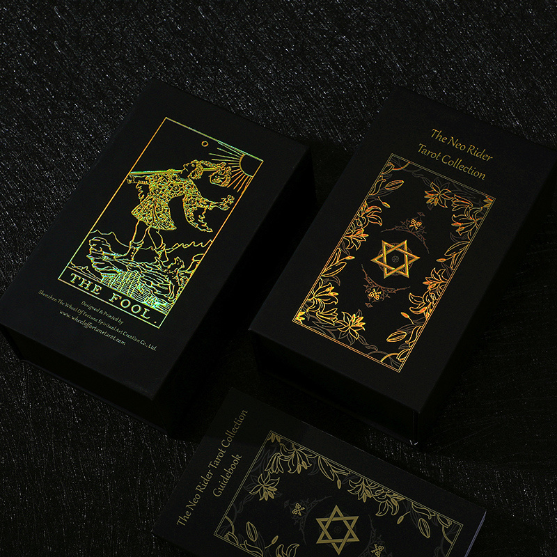 Custom Made Poker Type Gold Gilt Edges Personalized Tarot Playing Cards Deck