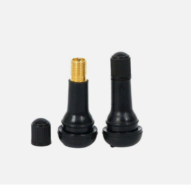 Pack Of 4 pieces Car Auto Snap In Tyre (Tire) Valve Rubber Tubeless Short Valve Stems