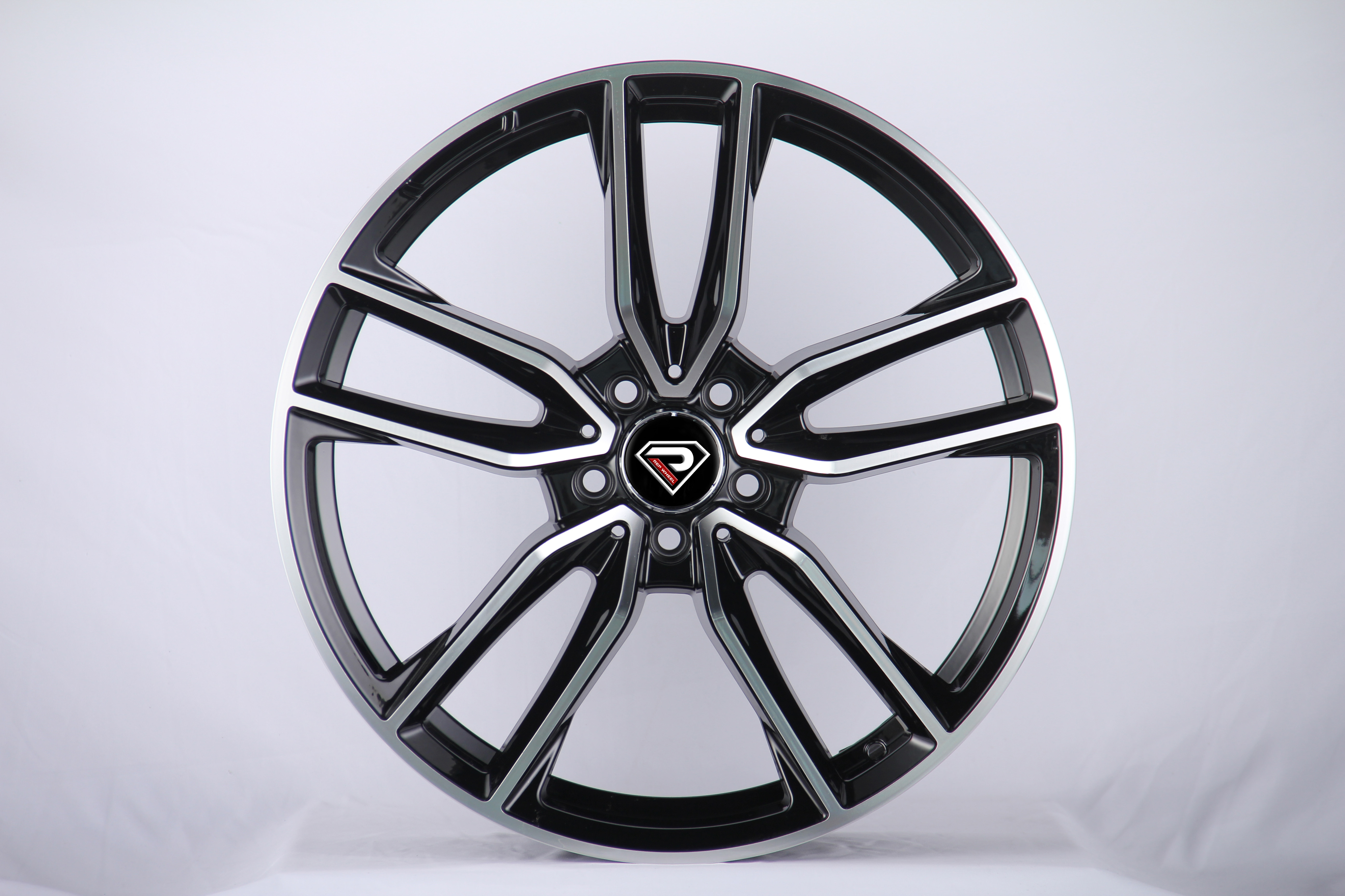 WHEELSHOME 8108 CLS53 5 Spokes 17inch 19inch Black Machined Face Car Wheels