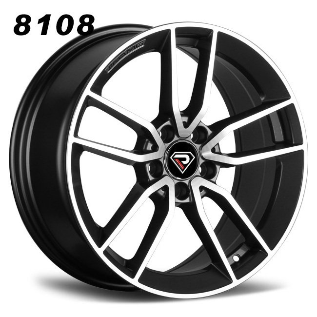 WHEELSHOME 8108 CLS53 5 Spokes 17inch 19inch Black Machined Face Car Wheels