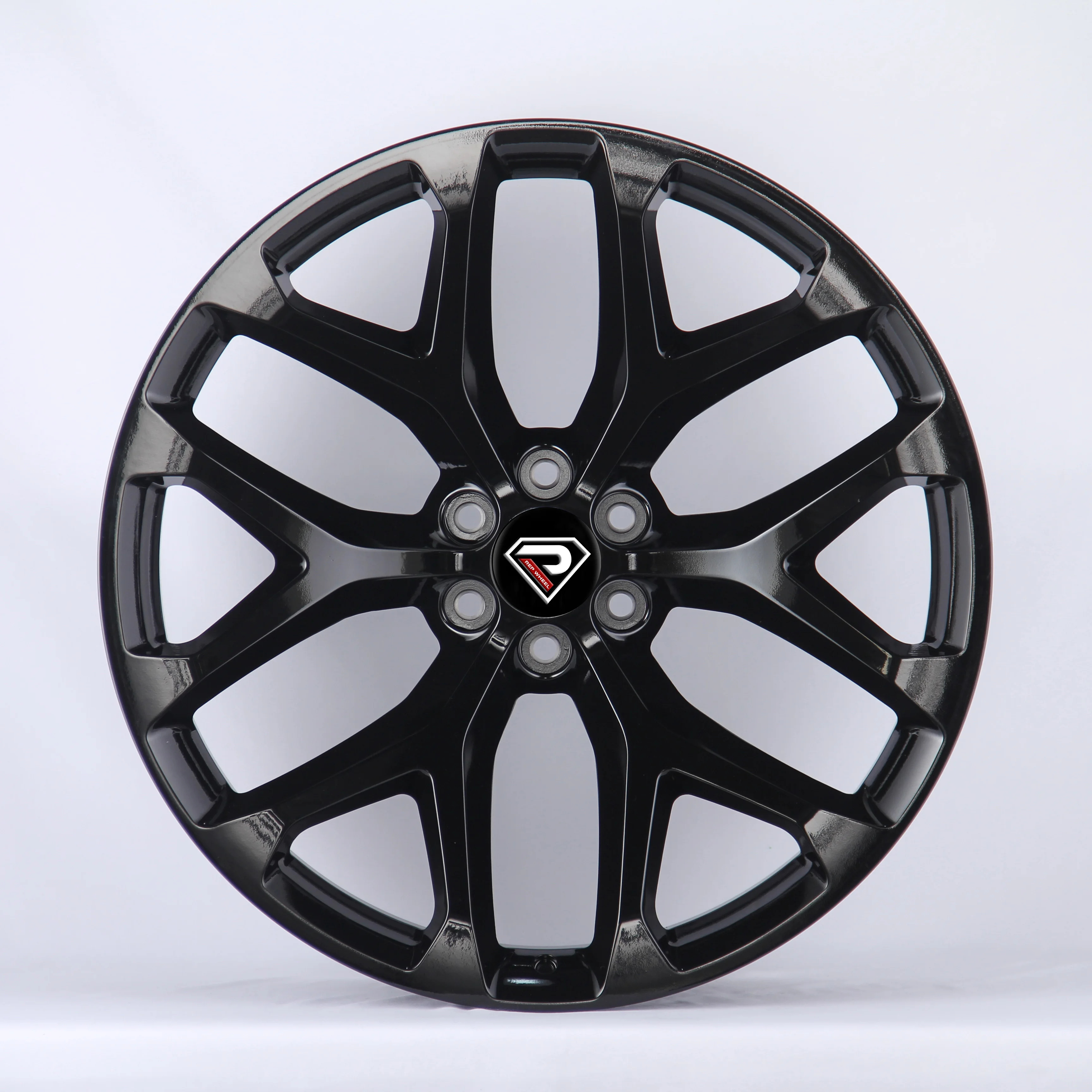 2203 Black Alloy Aluminum Rim 20 22 24 26 Inch 6 Spoke Rims Cast Car Wheel Rims For Esclade