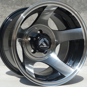 Off Road 15-Inch Modified Alloy Wheels - Stylish 15X10J Deep Dish Design 6-Hole Aluminum Rims for Car Modification