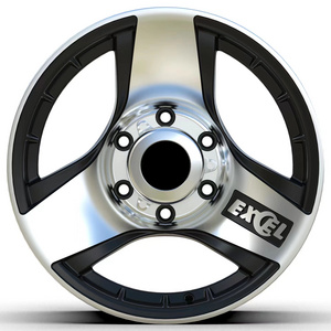 Inner triangle design  Black 15 16 inch wheels 5 hole 139.7 rim wheels