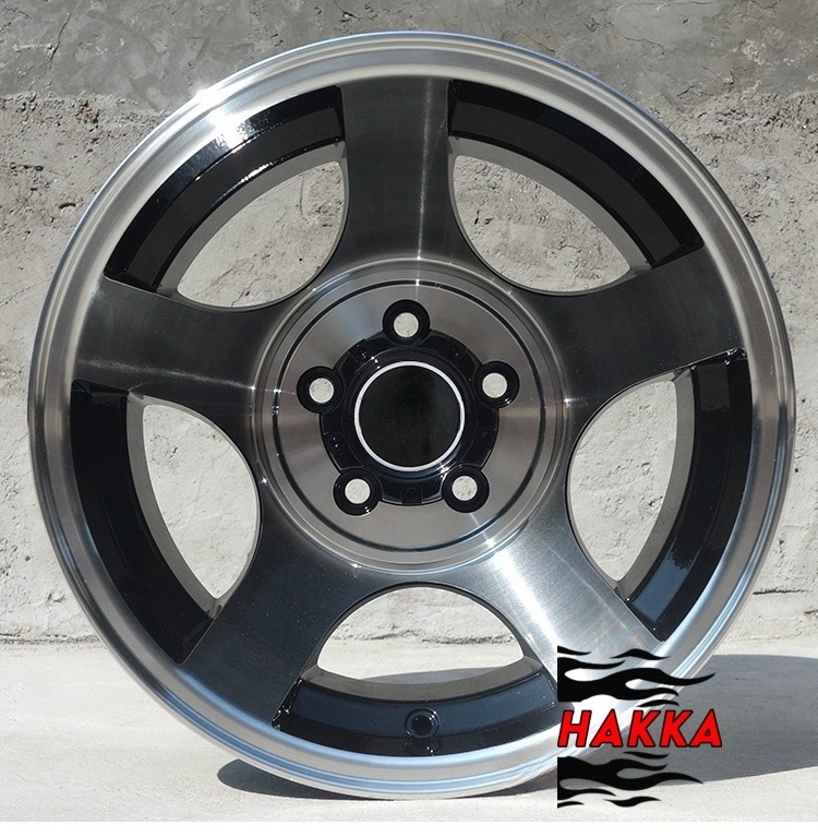 Off Road 15-Inch Modified Alloy Wheels - Stylish 15X10J Deep Dish Design 6-Hole Aluminum Rims for Car Modification