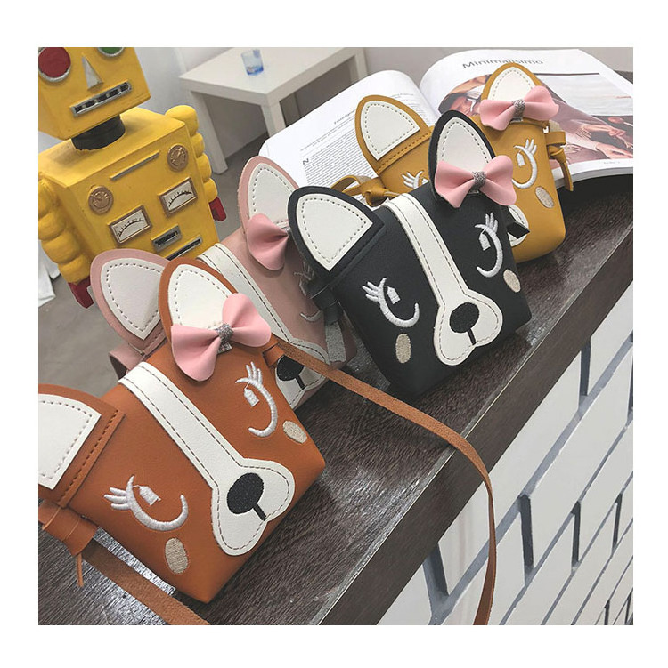 Wholesale Handbag Cute Dog Puppy Print Fashion Children Small Backpack Shoulder Handbag Purse